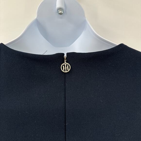Tommy Hilfiger Dress Womens size 10 Blue Mod Retro Style Preppy‎ Officecore - Picture 5 of 9